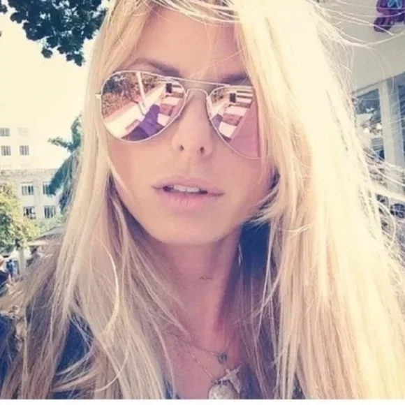 Ray-Ban (Store Display) Aviator Reflective Pink Lenses RB3025 Mirror - Picture 10 of 12